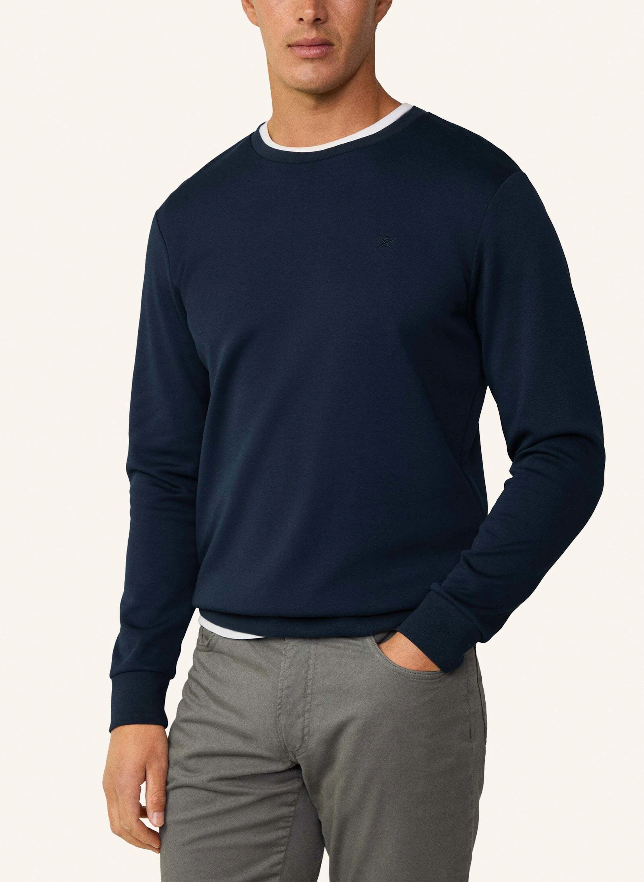 HACKETT LONDON Pullover DOUBLE KNIT CREW