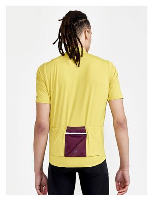 Maillot manches courtes Craft ADV Off-Road Jaune Rouge
