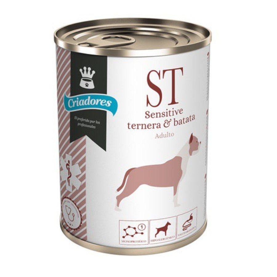 Breeders Dietetic Adult Sensitive Carne Bovina e Batata Doce em Lata para Cães