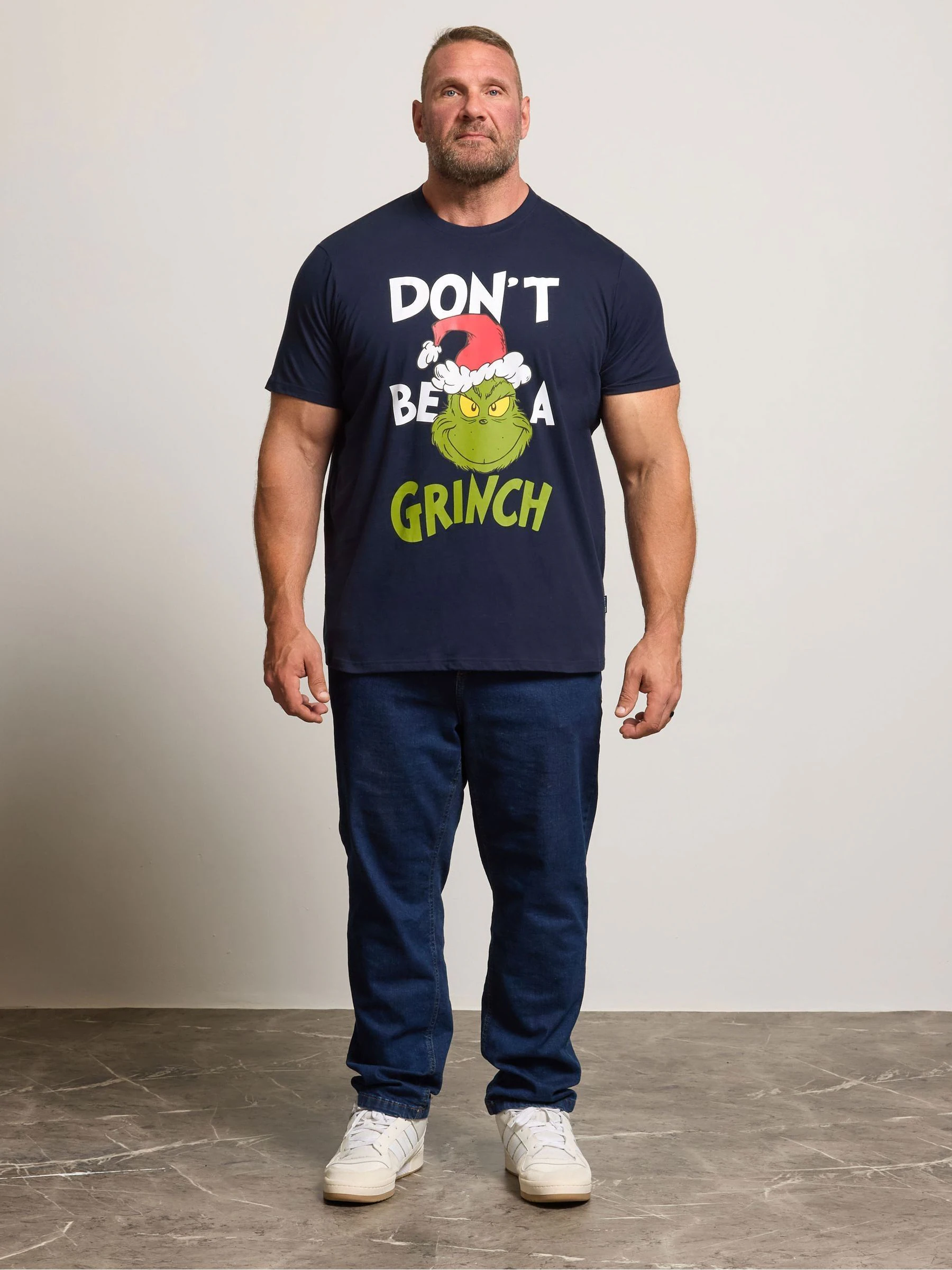 BadRhino Big & Tall Grinch Kerstmis-T-shirt