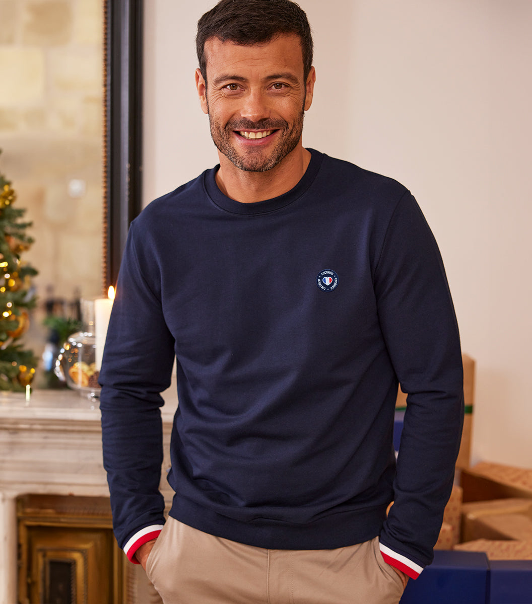 Sweat Homme Supporter Marine - Blason