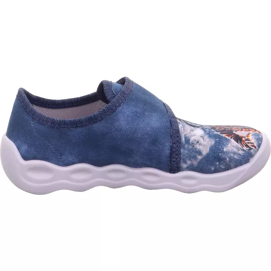 superfit Hausschuh Bubble blau (mittel)