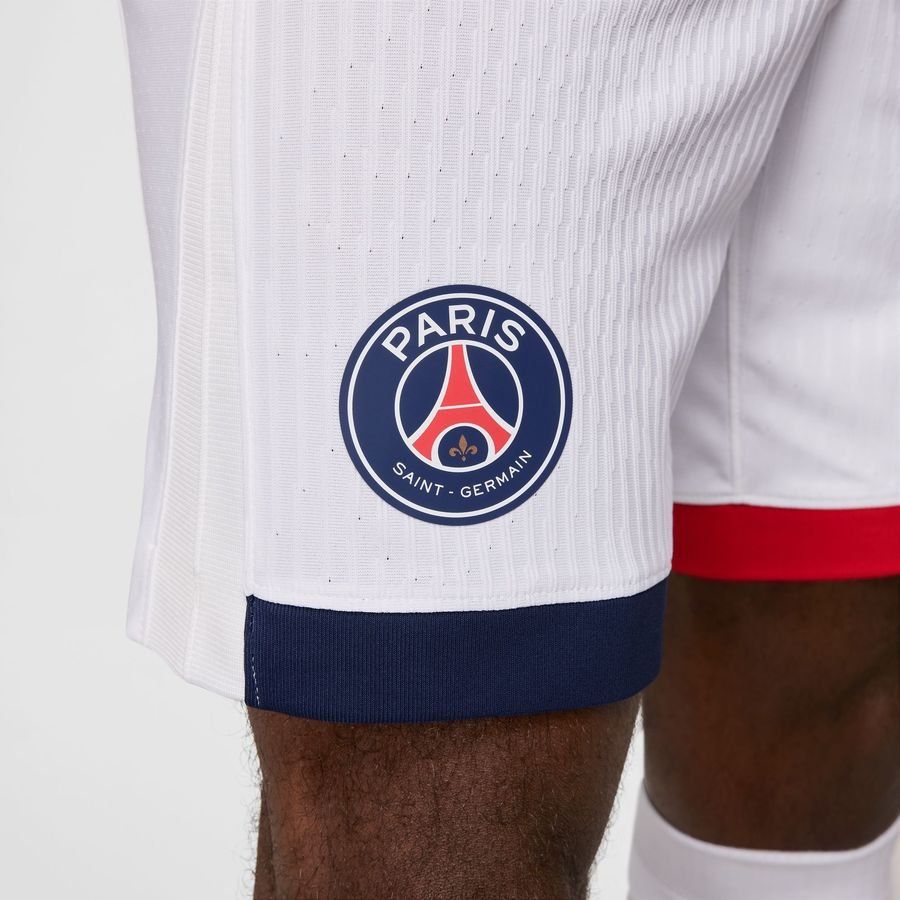 Paris Saint-Germain Short Extérieur 2024/25 Dri-FIT ADV - Blanc/Rouge/Bleu Marine