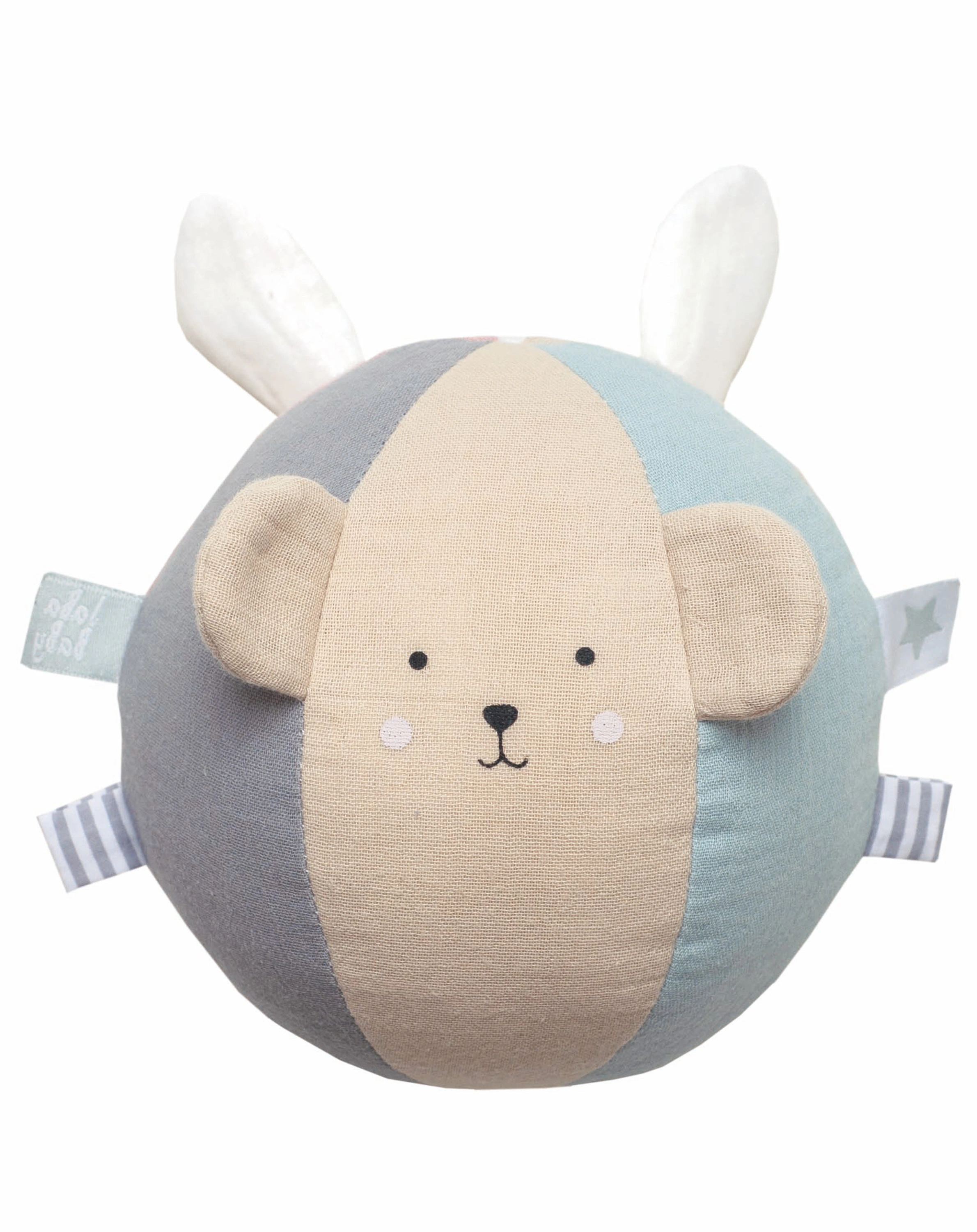 Stoffball TEDDY & BUNNY (Ø15 cm) in bunt