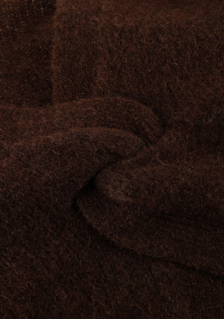 bruine co'couture trui cosy twist back knit