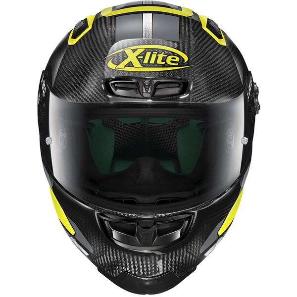 X-lite - Casque X-803 RS Ultra Carbon Skywarp Noir / Gris / Jaune