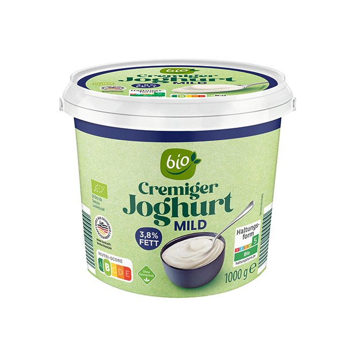 BIO Bio-Naturjoghurt 1 kg, 3,8 % Fett