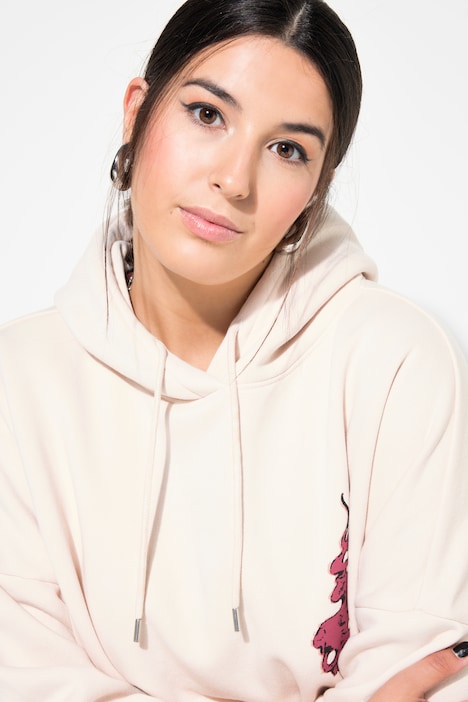 Hoodie, oversized, Asia-Rückenprint, Kapuze