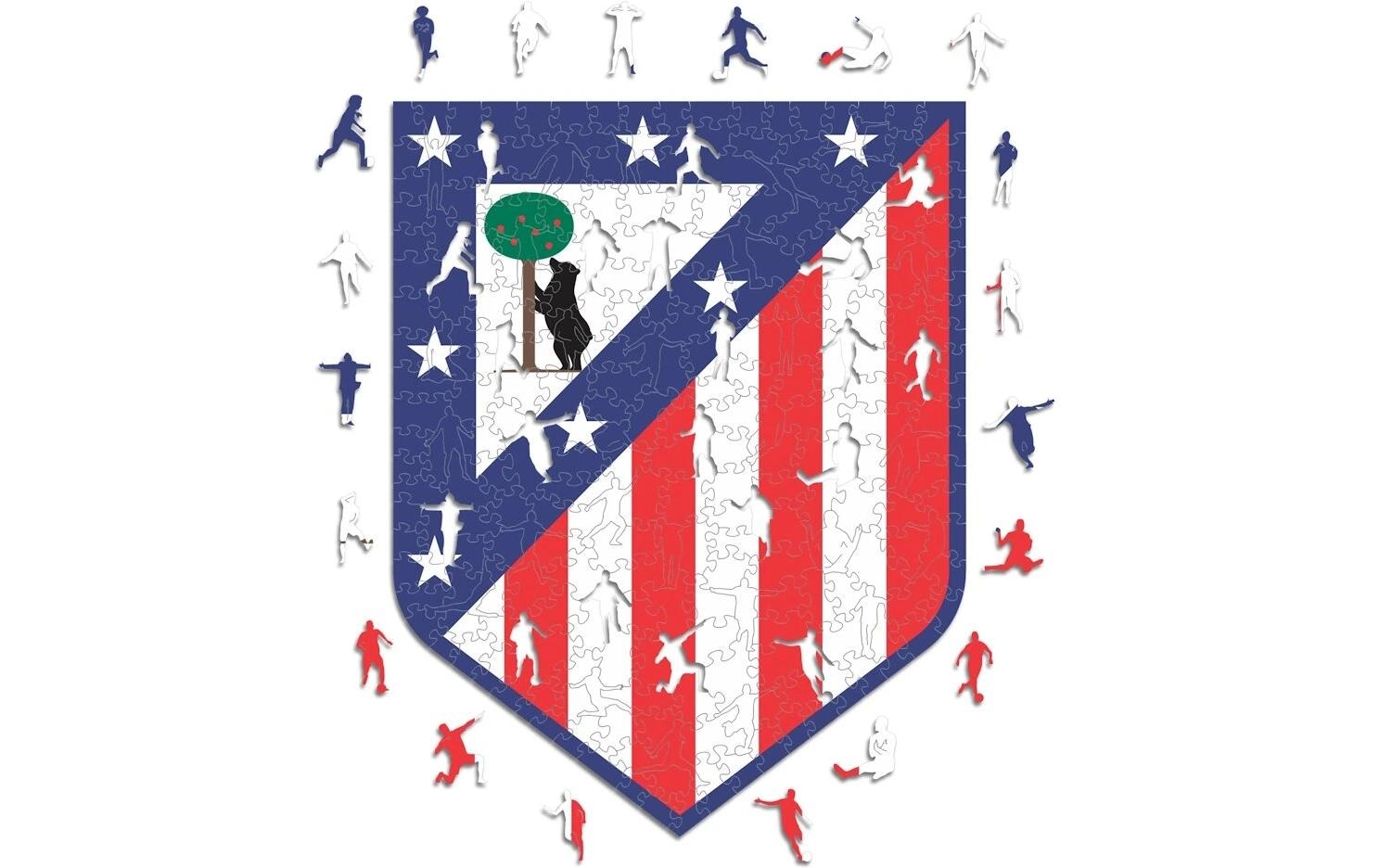 Puzzle »Iconic Atletico Madrid – Logo« Holzart: Birke (Herkunftsland: China)