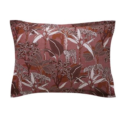 Linge de lit percale motif panthère - BECQUET CRÉATION