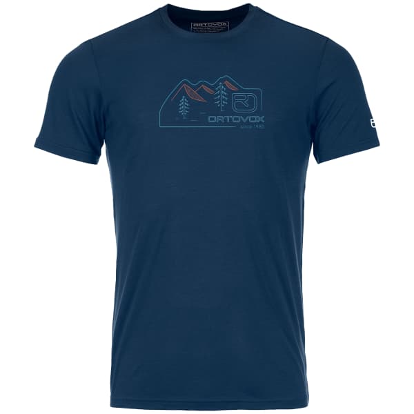 T-shirt randonnée ORTOVOX 150 COOL VINTAGE BADGE TS DEEP OCEAN