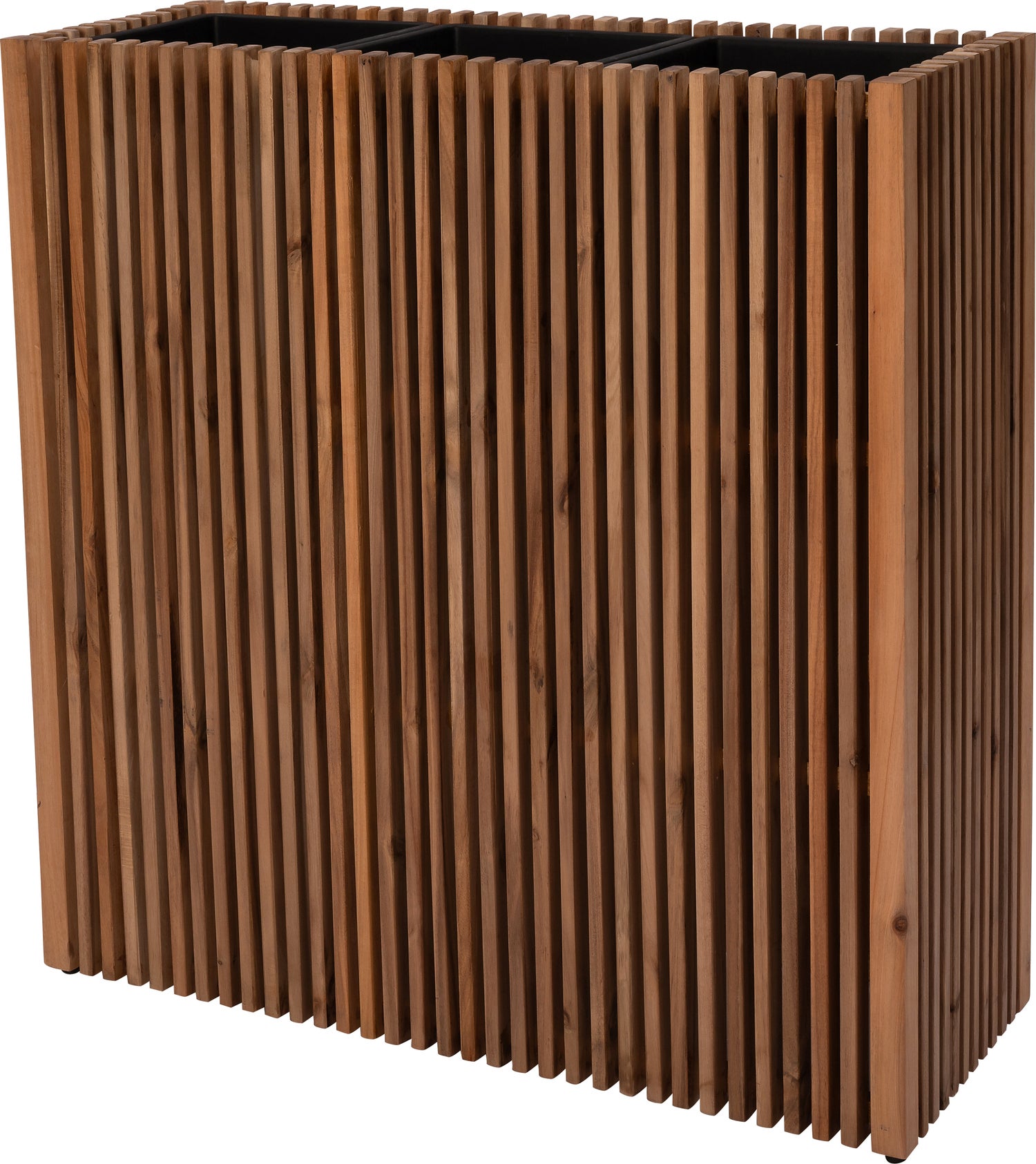 Intratuin bloempot op poten Latten naturel 90 x 33 x 90 cm