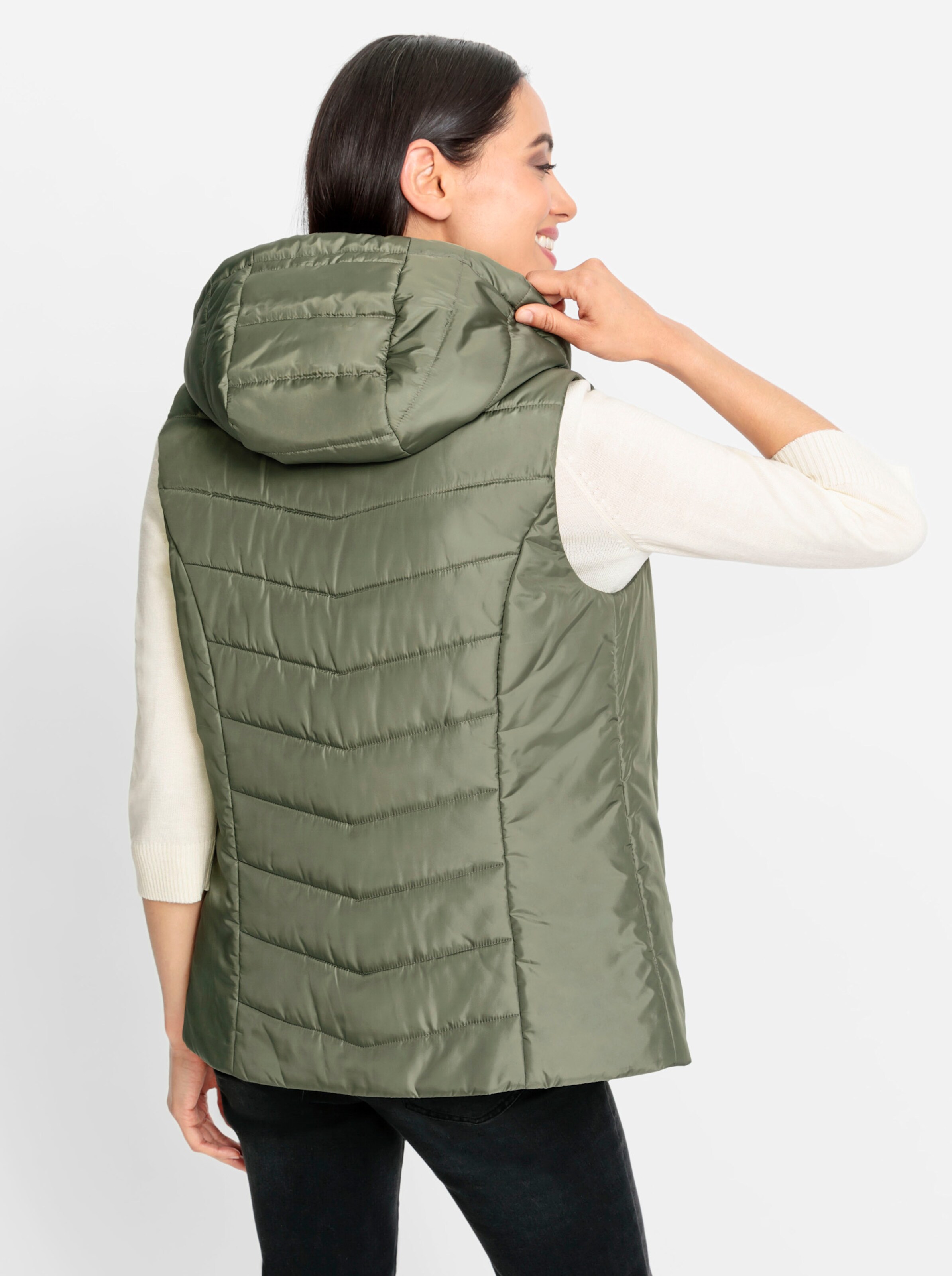 heine Steppweste in khaki