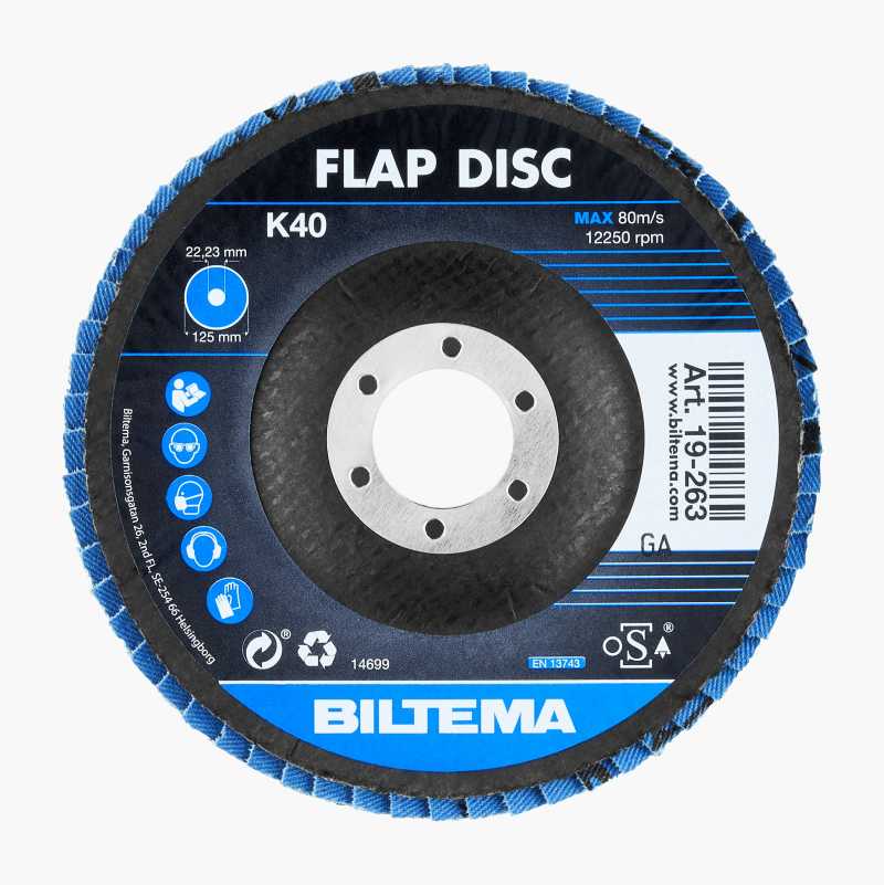 Flapdisc 125 mm, K40