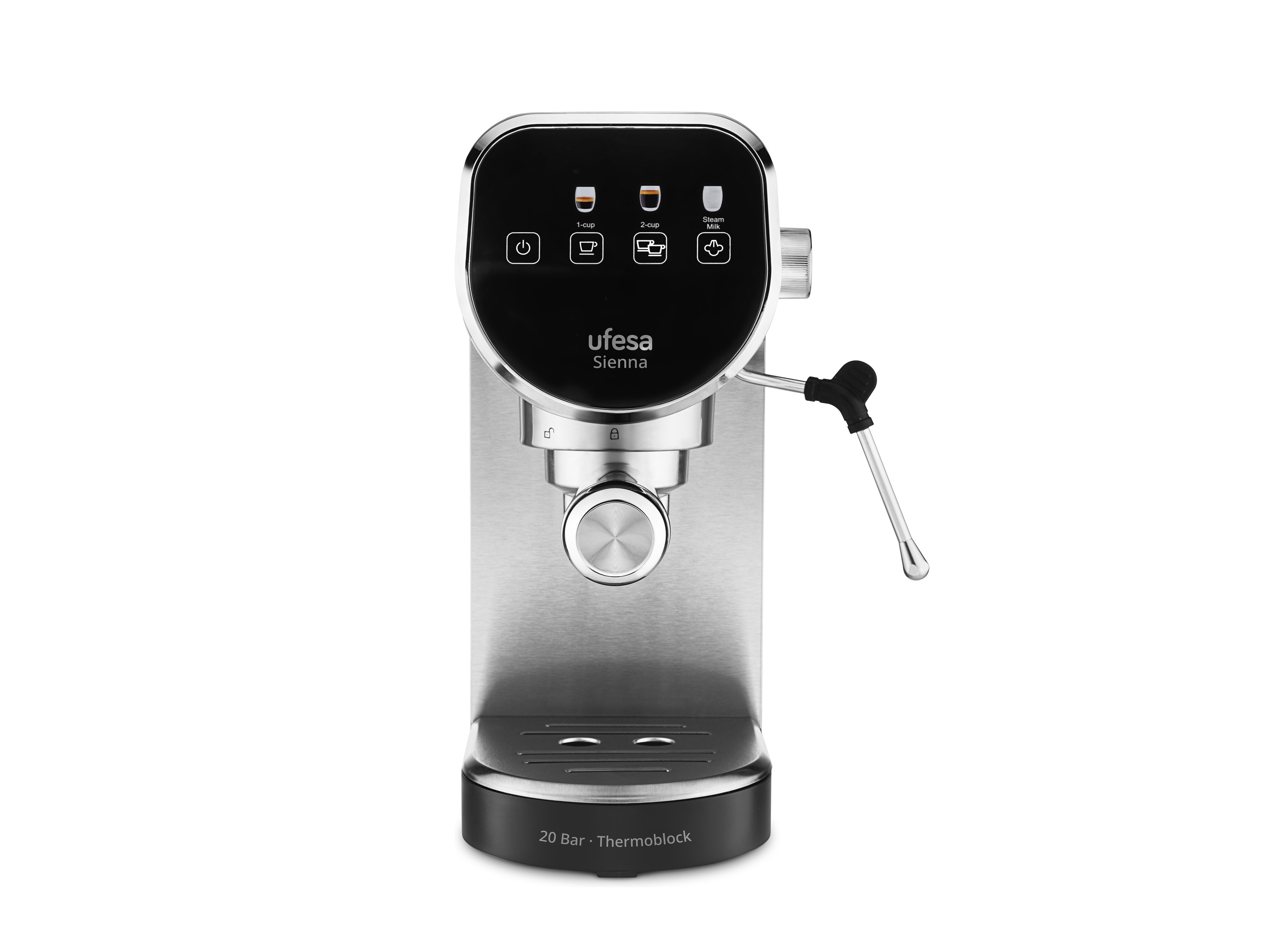 MÁQUINA CAFÉ EXPRESSO MANUAL UFESA SIENNA THERMOBLOCK 20 BARES