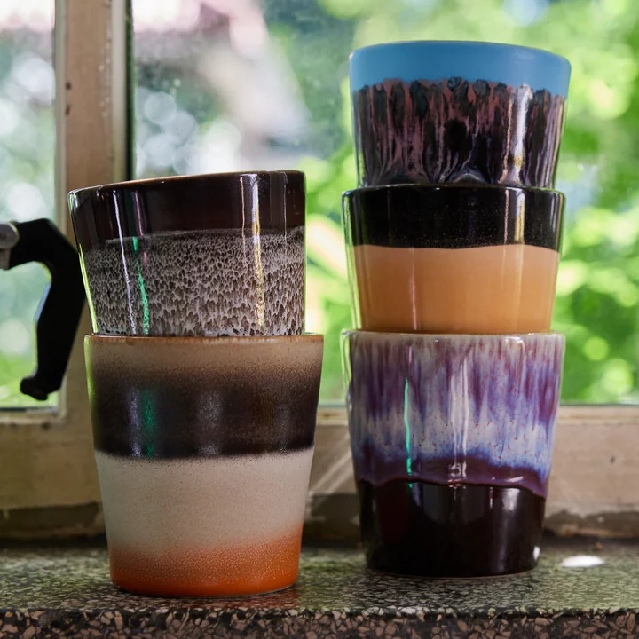 HKliving - 70's Kaffeebecher, moss