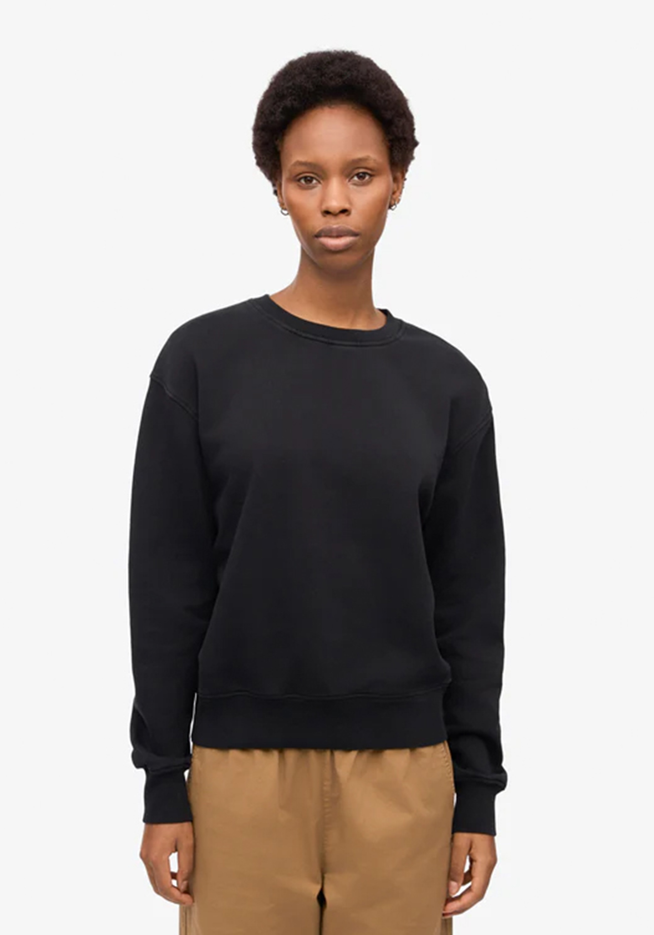 Colorful Standard Damen-Sweatshirt Deep Black