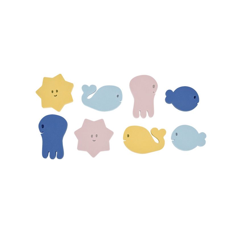 Puzzle de bain - Animaux de la mer - Ecru