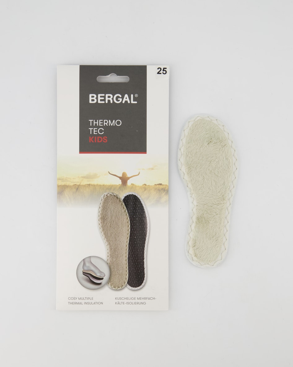 Bergal Thermo Tec Kinder Einlegesohlen in Grau