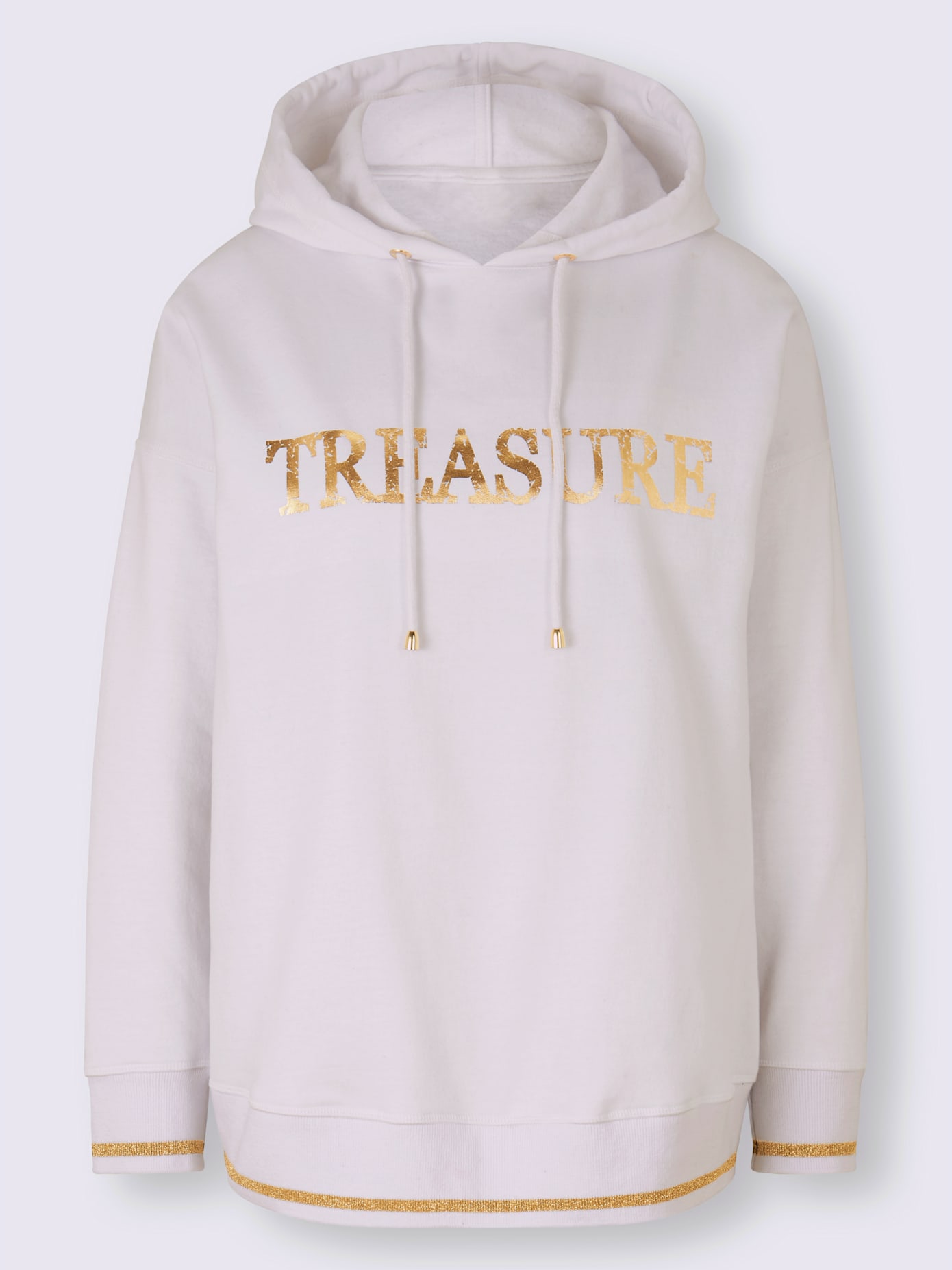 Sweat-shirt imprimé métallique mode