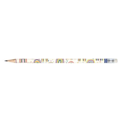 STAEDTLER Pattern - Pack de 6 crayons à papier HB - embout gomme