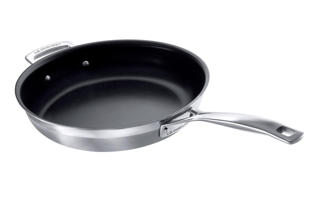 LE CREUSET Bratpfanne »3-PLY 28 cm« Edelstahl