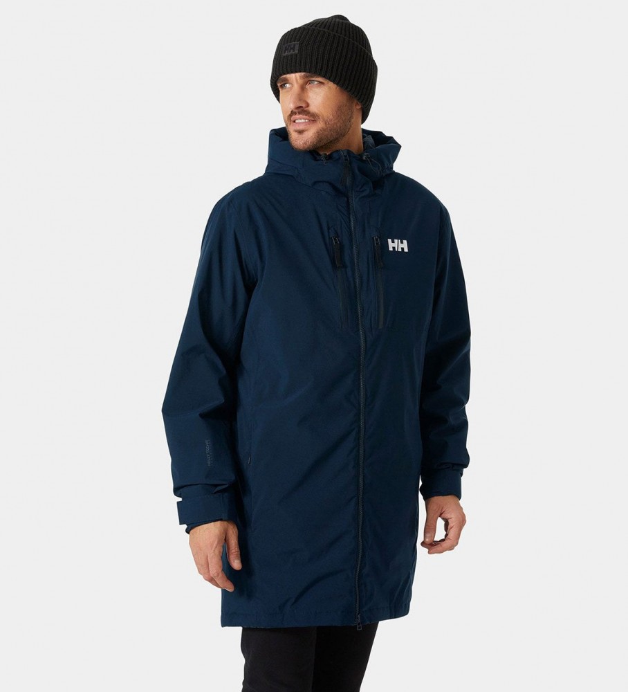 Casaco impermeável isolado Helly Hansen para o Parque Marinho