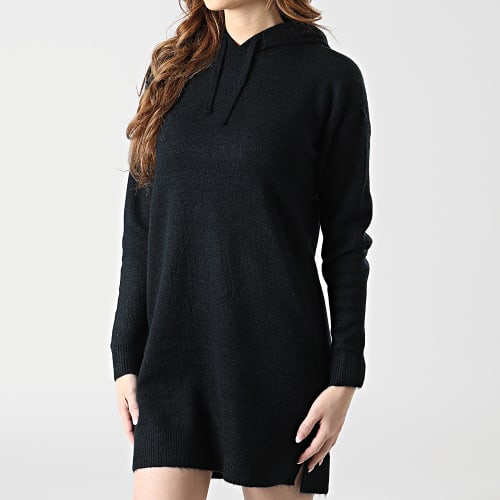 Robe Pull Capuche Femme Lefile 10254090 Noir