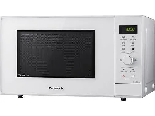 Panasonic NN-GD34HWSUG, Bordplade, Grill mikroovn, 23 L, 1000 W, Knapper, Dreje, Hvid