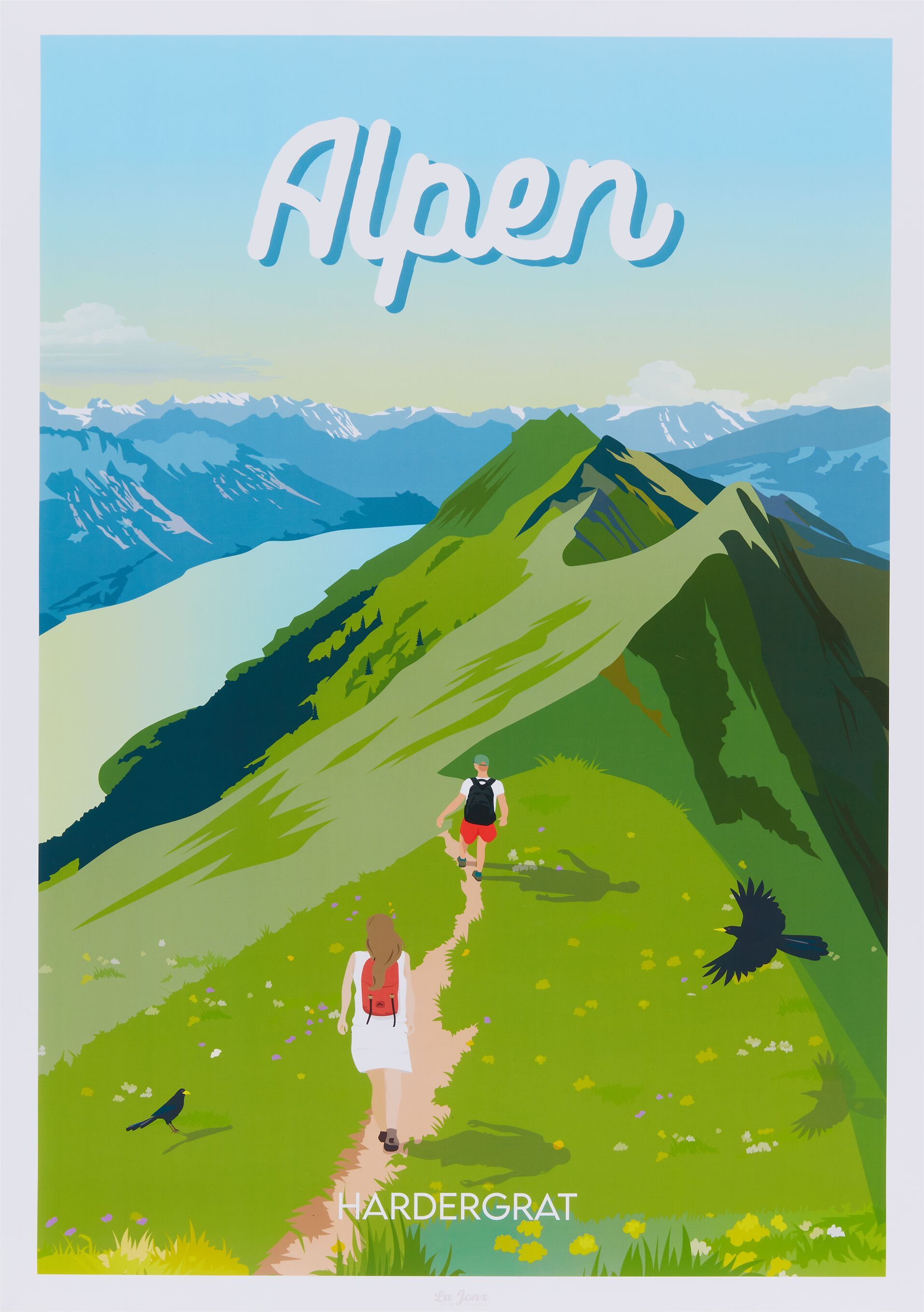 La Jonx ALPEN Poster - B: 50.0 cm x T: 0.1 cm x H: 70.0 cm