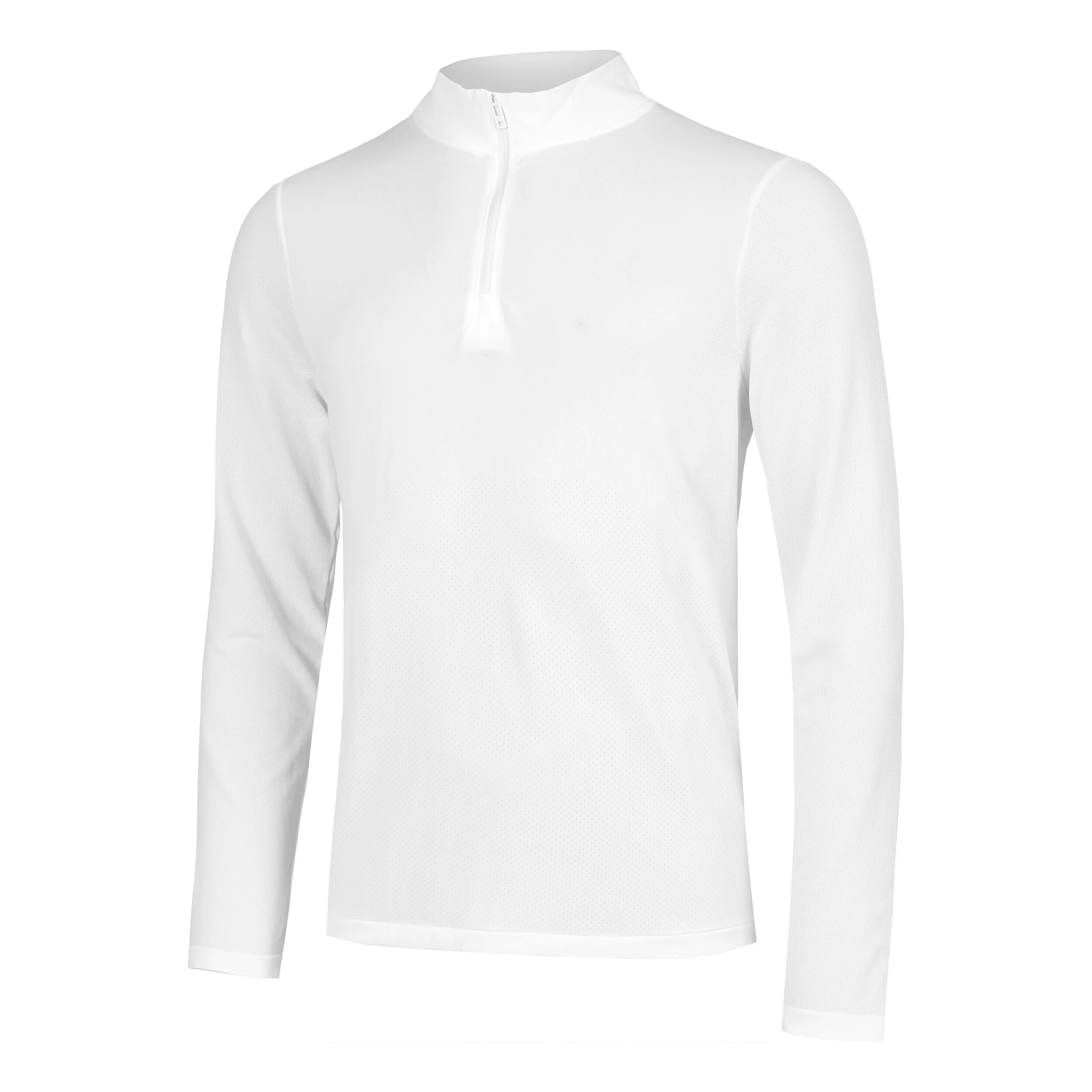 Under Armour Seamless Stride 1/4 Zip Haut Manches Longues Hommes - Blanc