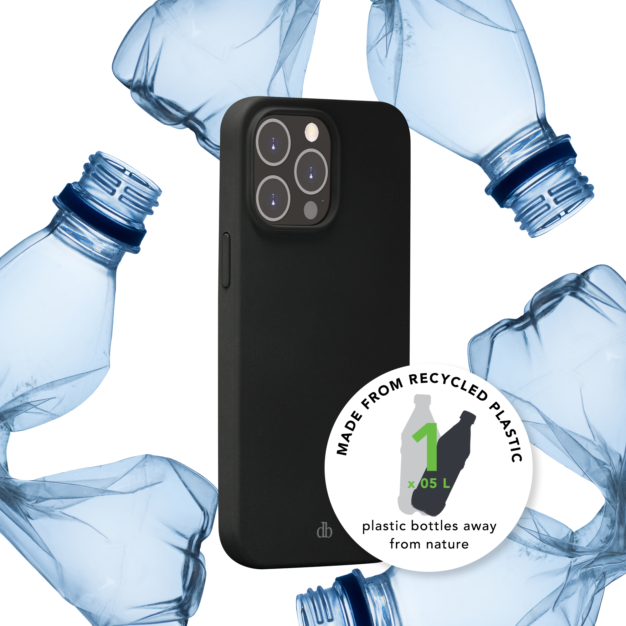 iPhone 14 Pro MagSafe Silikon Case Hülle Monaco Recycled (MO61NIBL1645) - Night Black