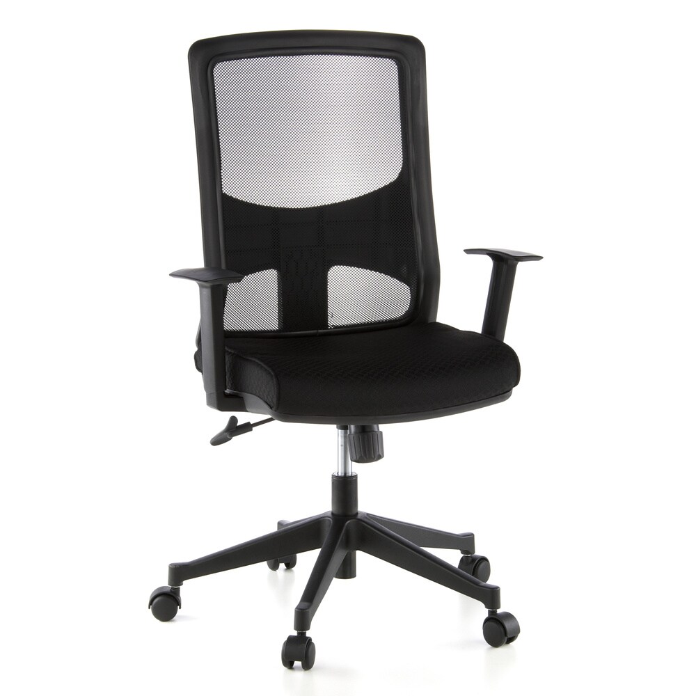 Profi Bürostuhl LAVITA Stoff mit Armlehnen (höhenverstellbar) hjh OFFICE