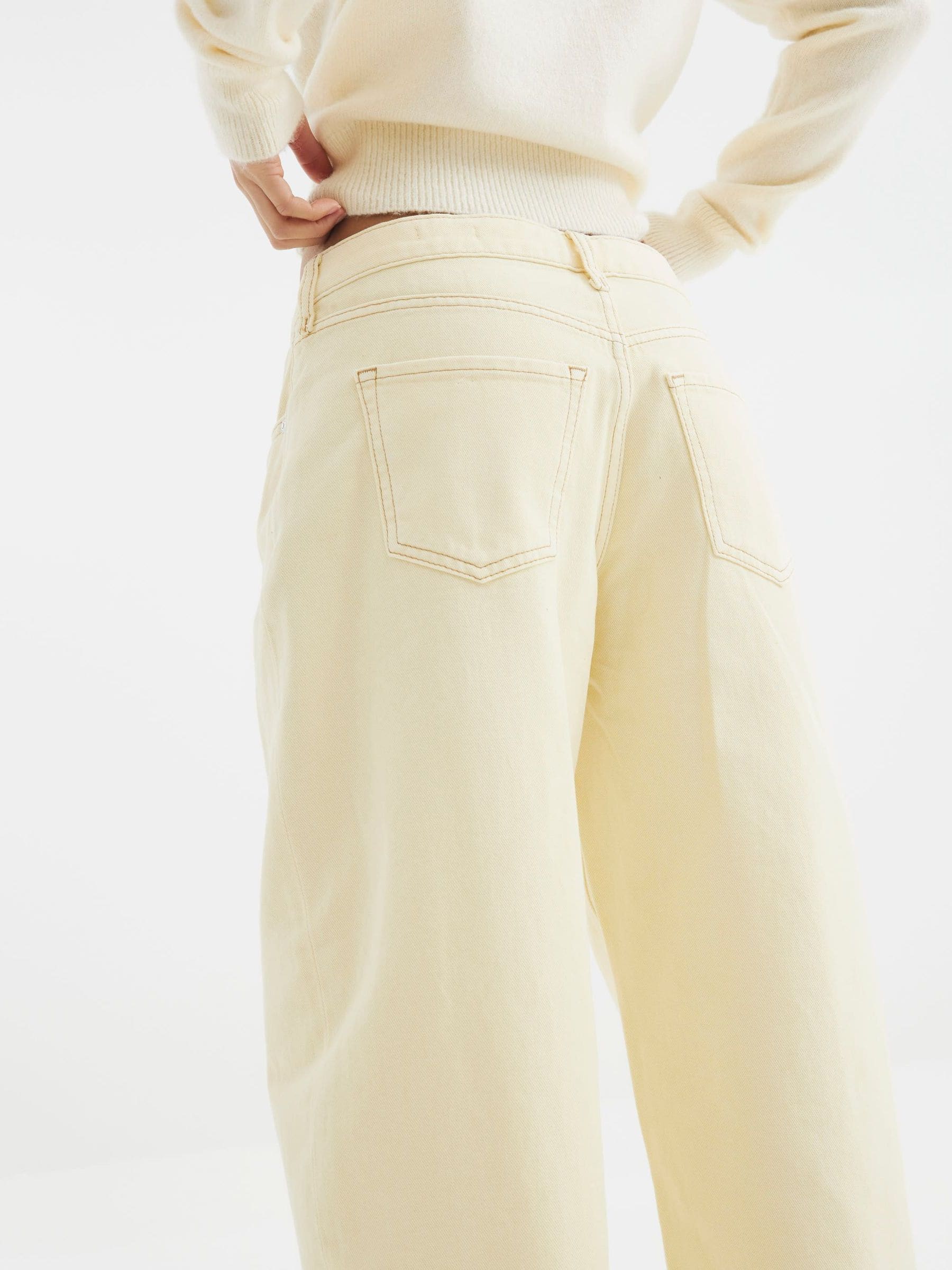 Roomgeel - River Island Seamed Barrel Jeans