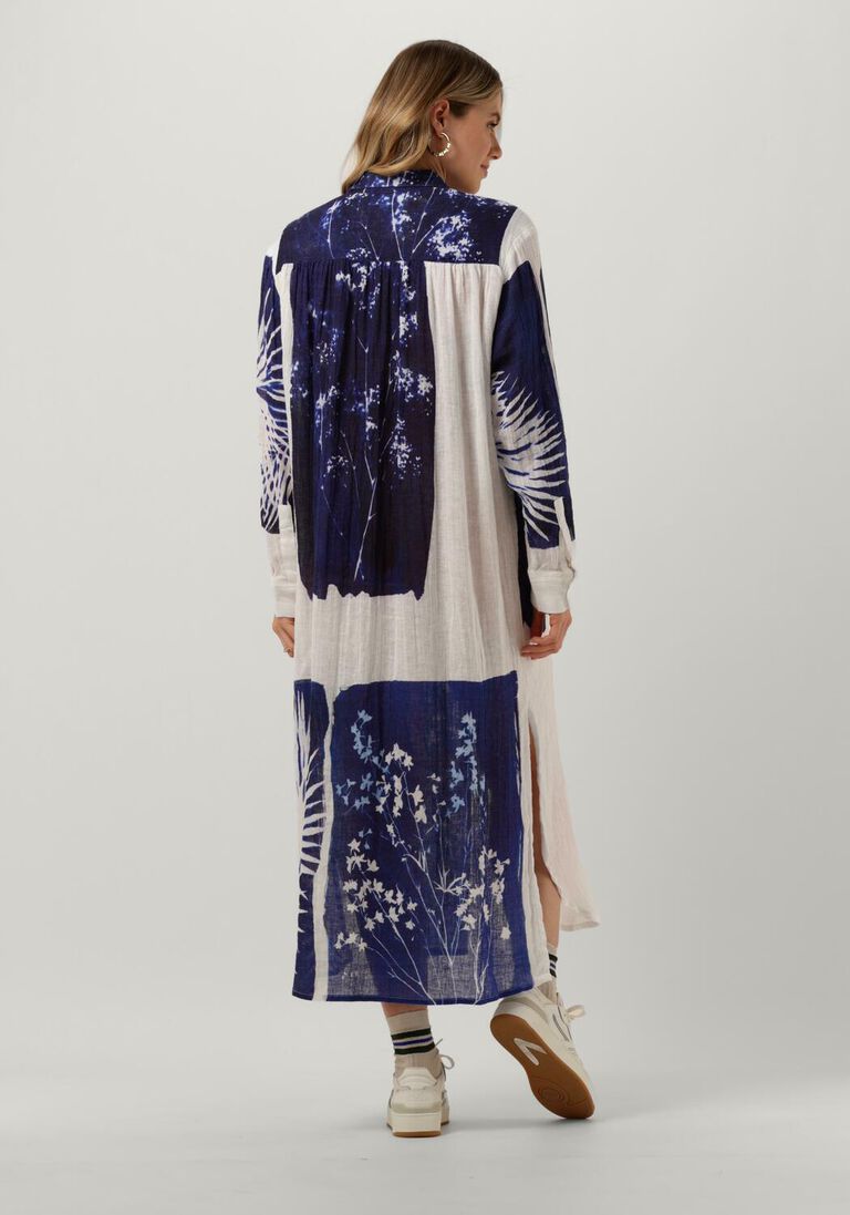 MES DEMOISELLES blauwe mes demoiselles midi jurk dress chlas