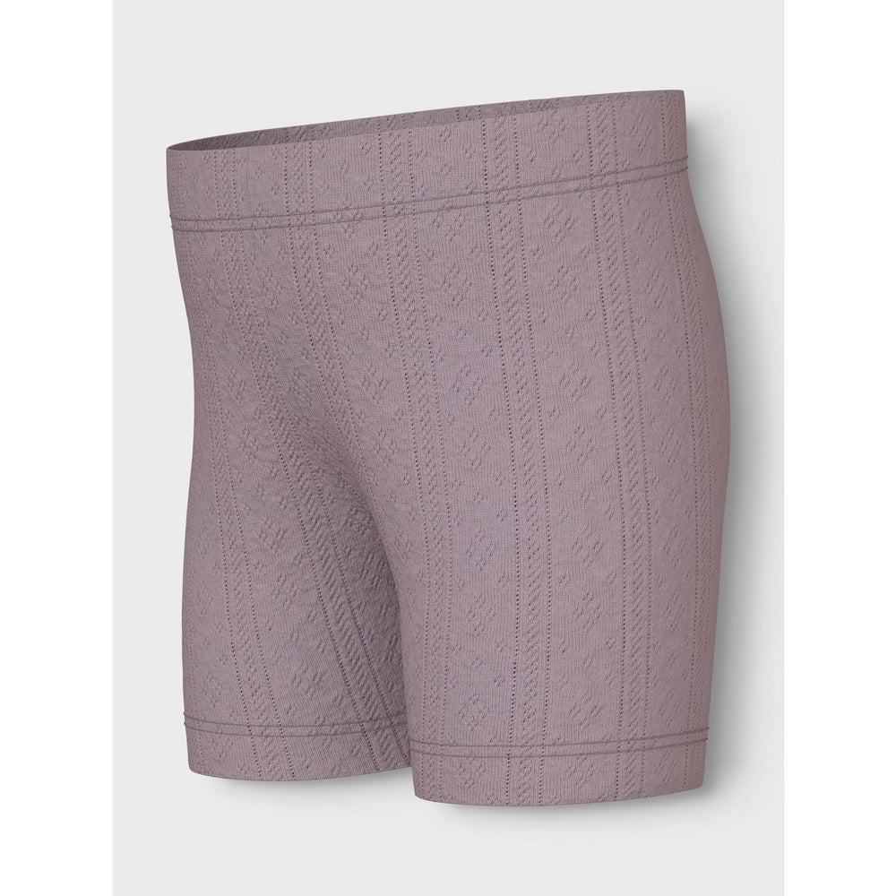 Køb Name It Purple Dove Jsilke Slim Biker Shorts