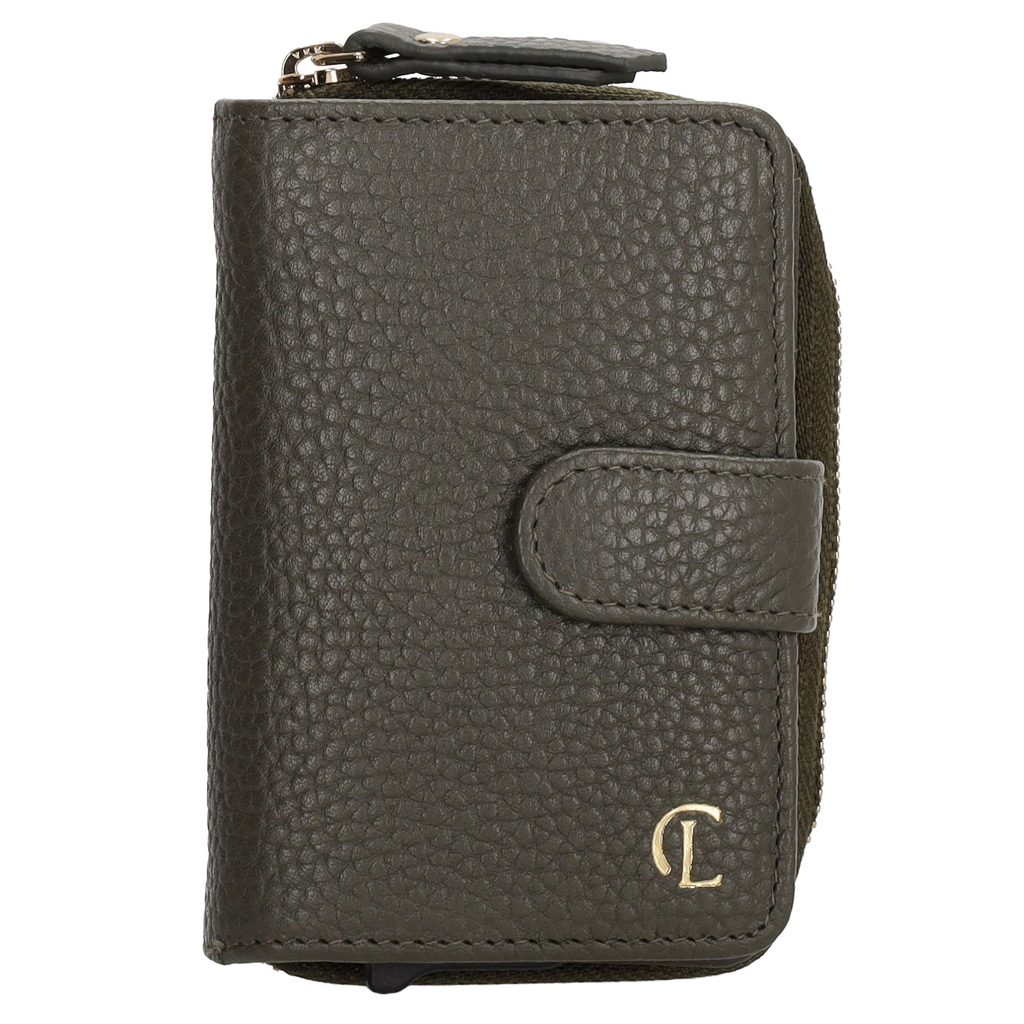 Charm London Washington Creditcard Etui Rits Donkergroen