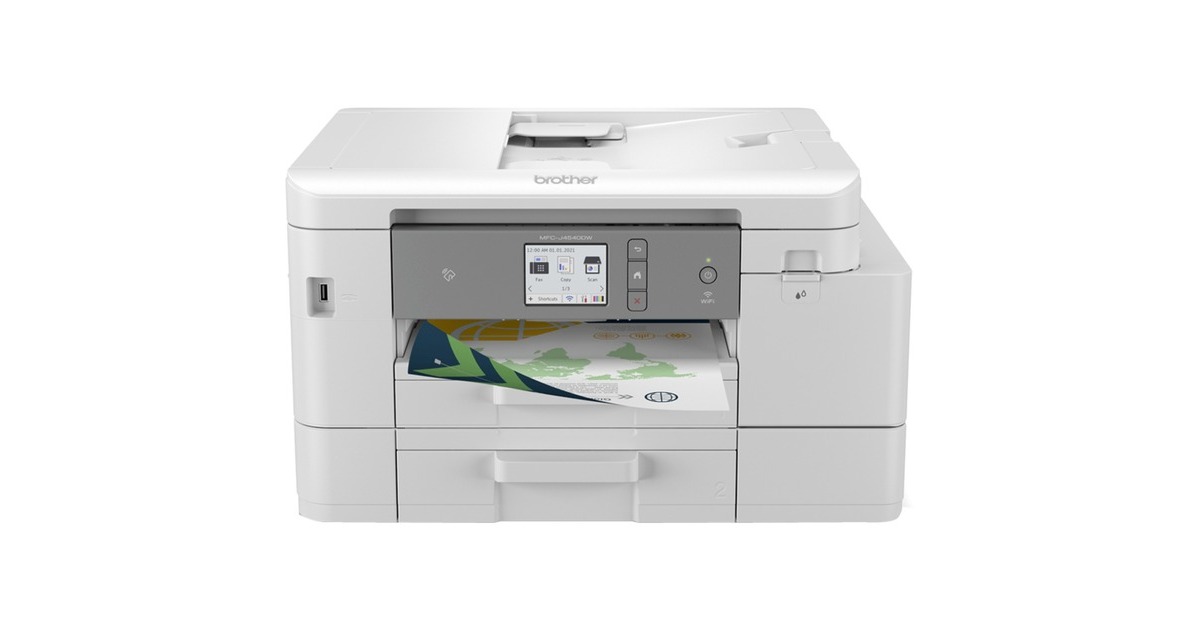 BrotherMFC-J4540DW all-in-one inkjetprinter met faxfunctie  (Grijs, Scannen, Kopiëren, Faxen, LAN, Wi-Fi)