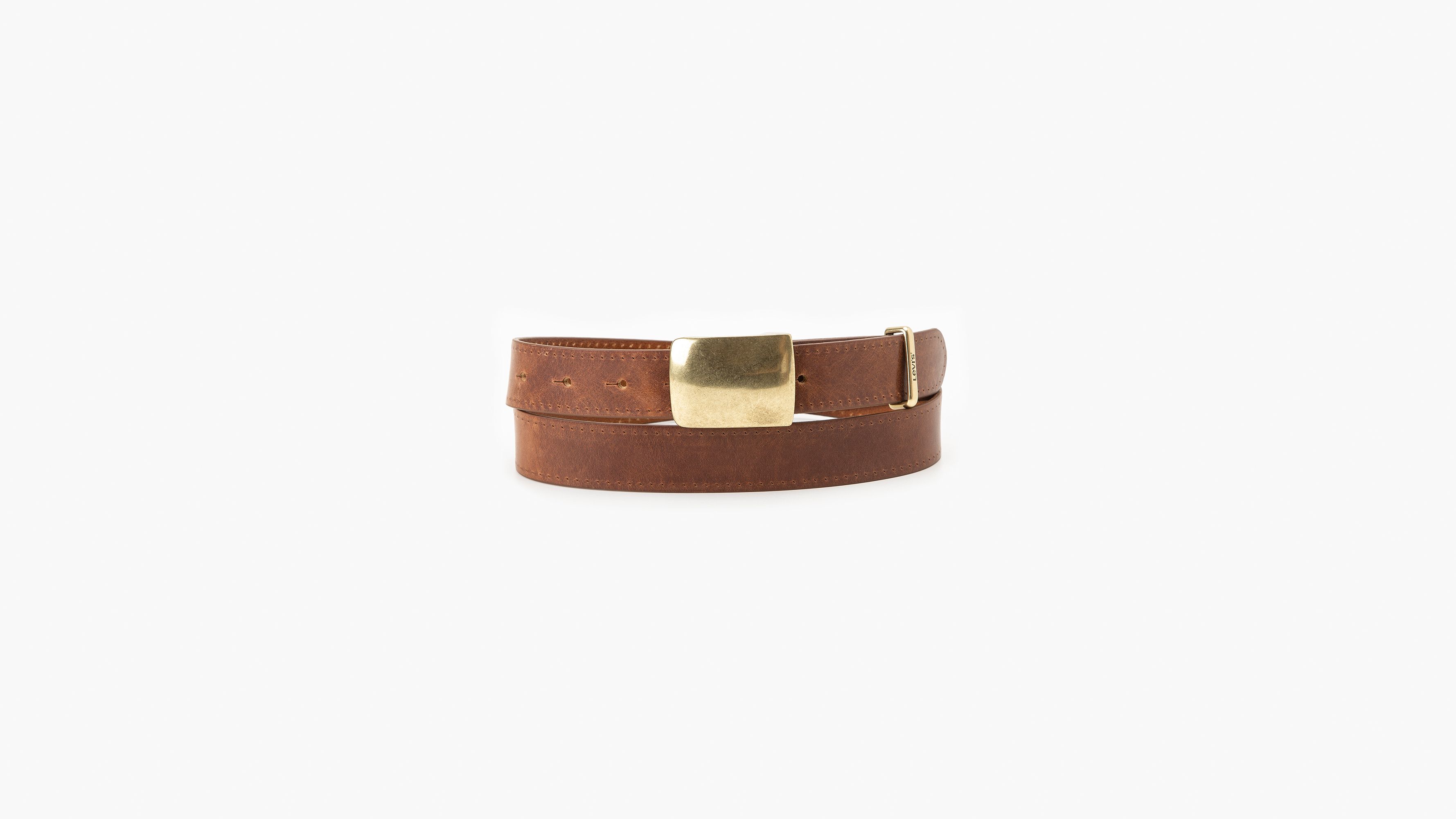 Ceinture à plaque - Brown - Marron