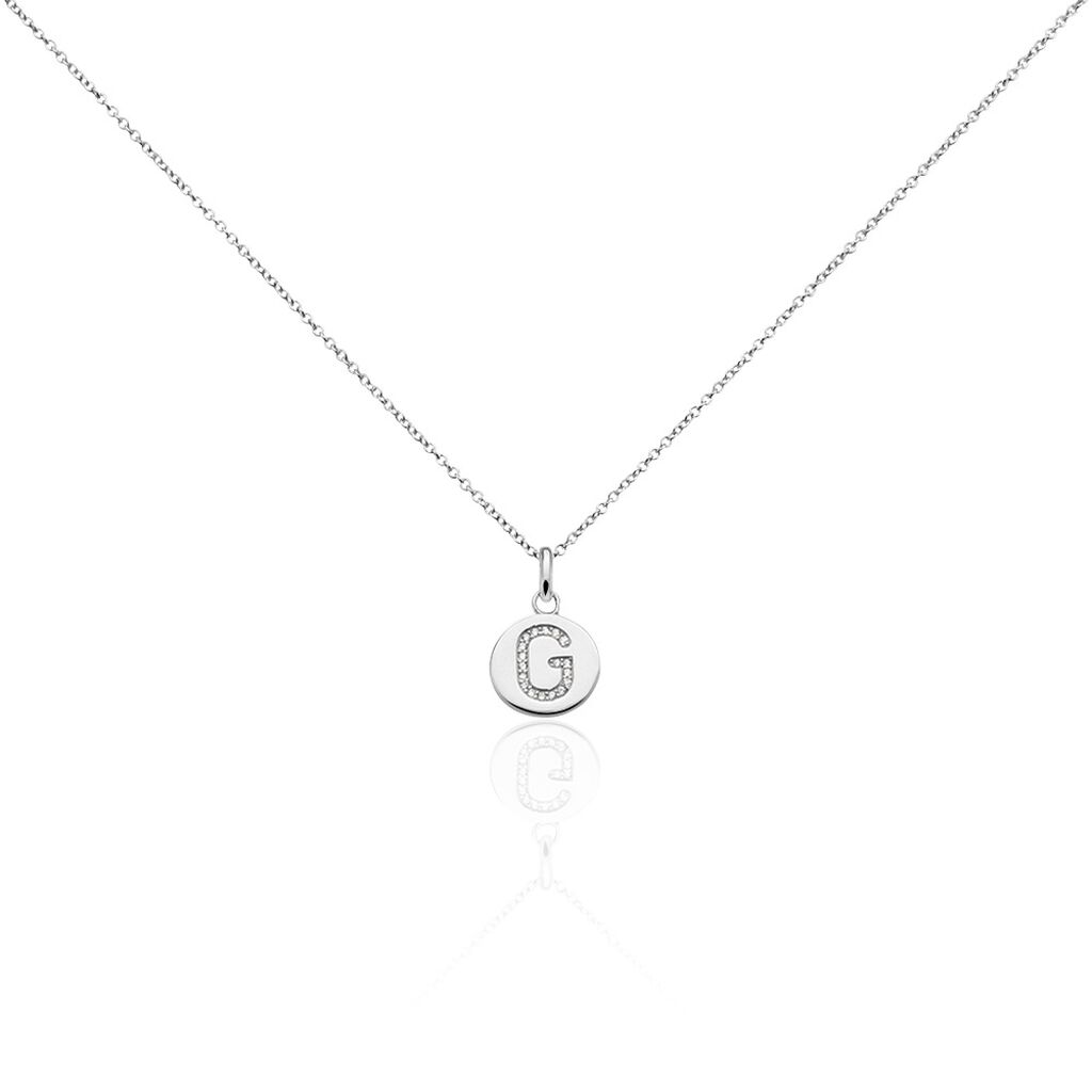 Collier Argent Eugenien Oxydes De Zirconium