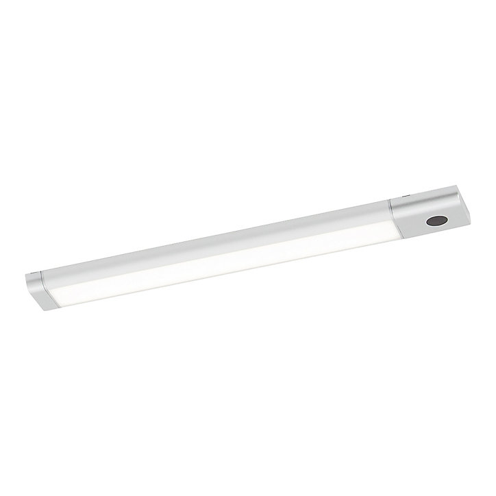 Réglette sous meuble à détection Menezes LED intégrée blanc neutre IP20 330lm 6.5W L.28,5xl.4,2xH.1cm chrome GoodHome