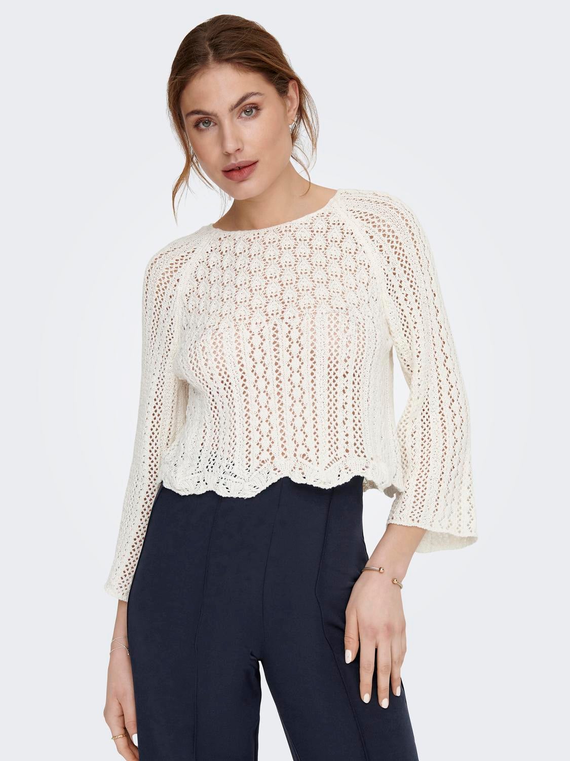 ONLNOLA Strickpullover Cloud Dancer