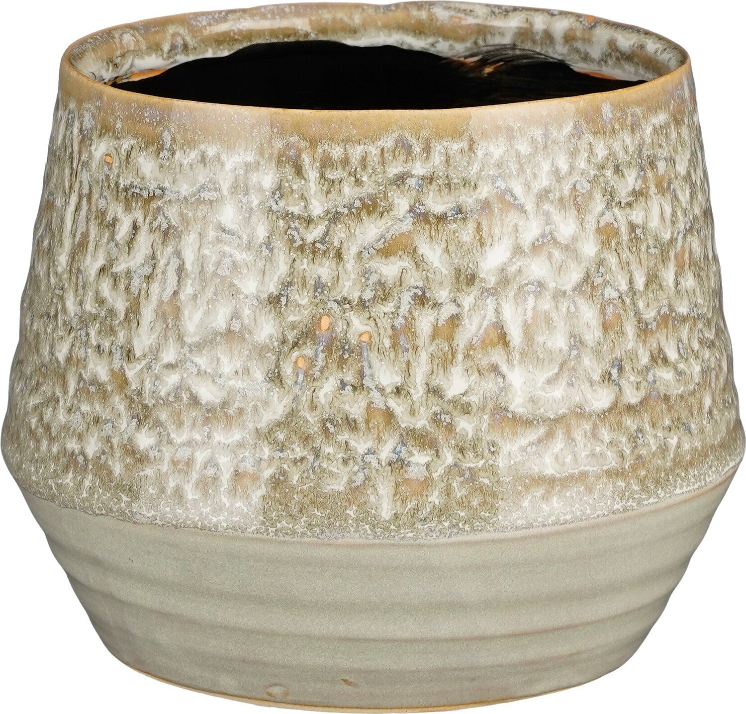Mica Decorations bloempot Serge groen D 15,5 H 13,5 cm