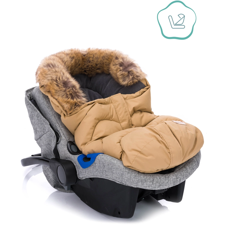 fillikid Winterfußsack Lhotse für Babyschalen Cappuccino