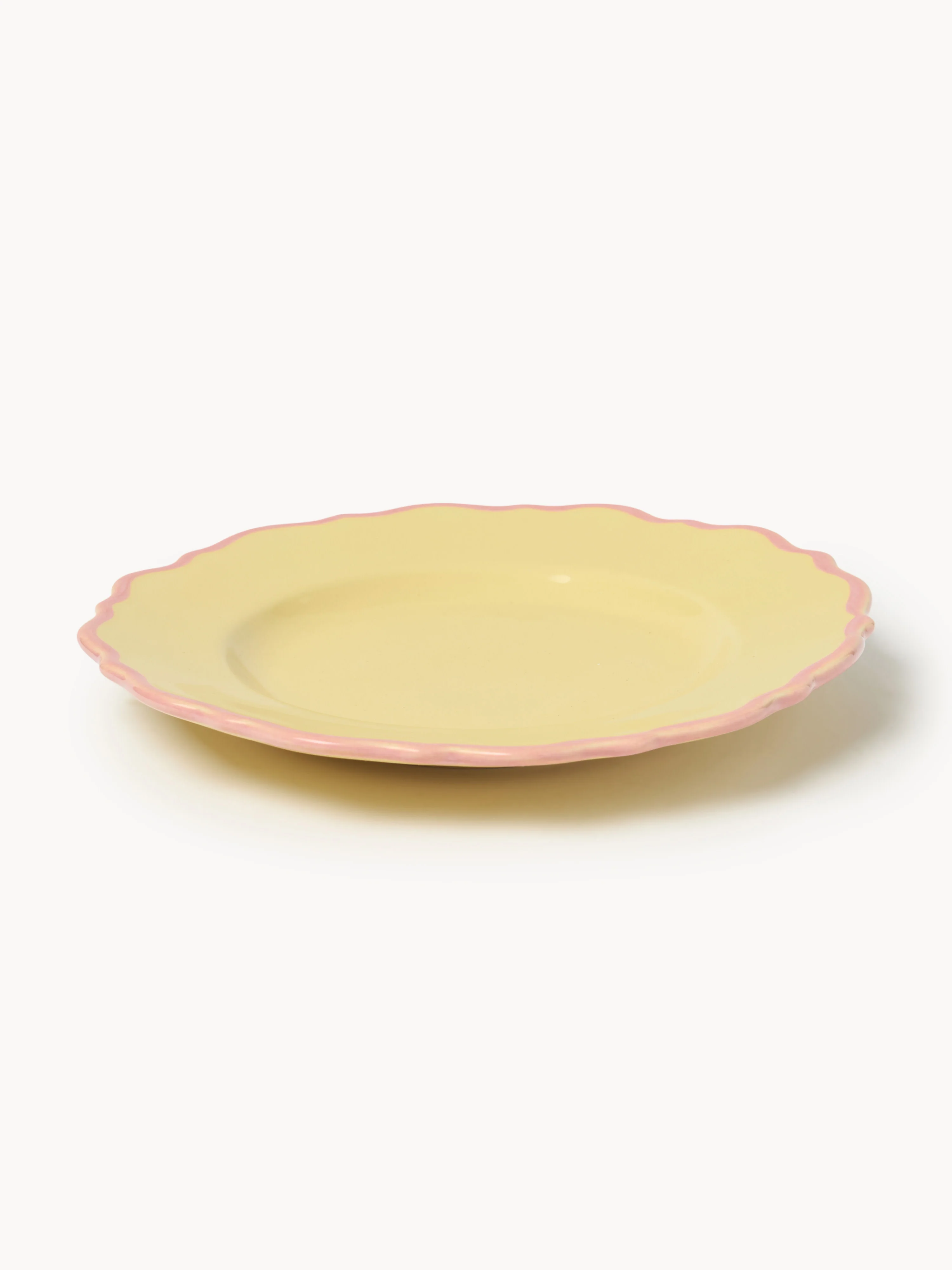 Ontbijtborden Crumble, 4 stuks GEEL