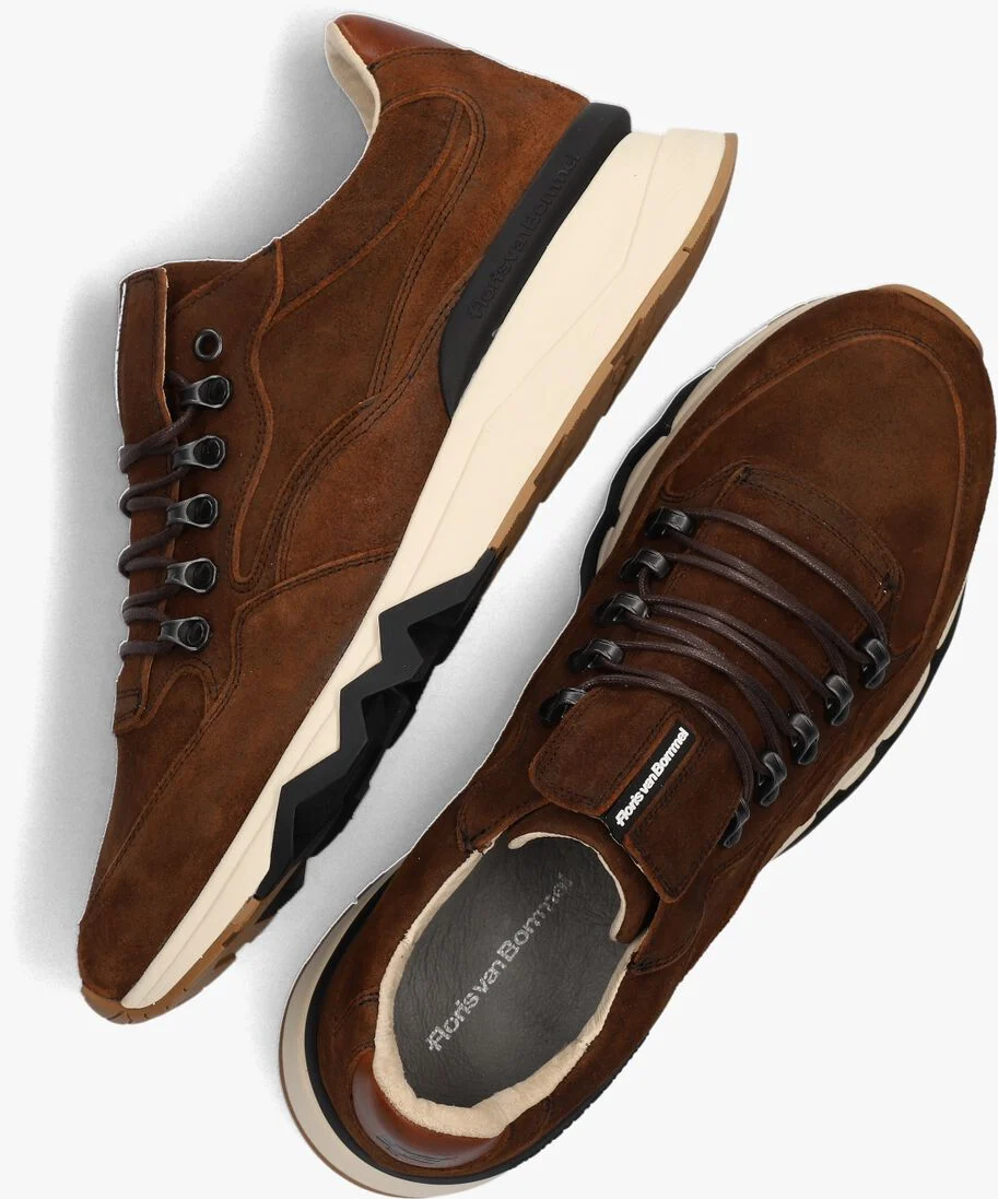 FLORIS VAN BOMMEL cognac floris van bommel lage sneakers sfm-10135