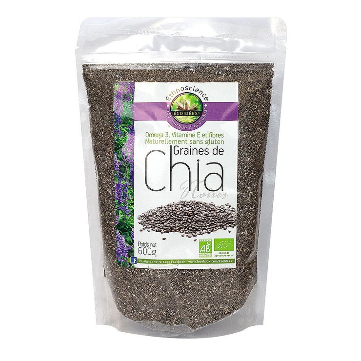 Ethnoscience graines de chia noires 600g