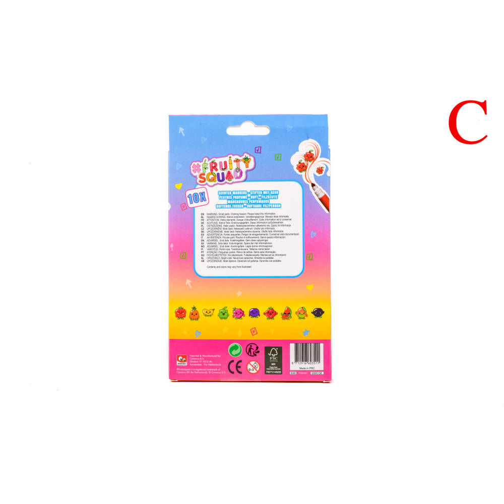Fruitysquad stiften supertip met geur set 10-delig