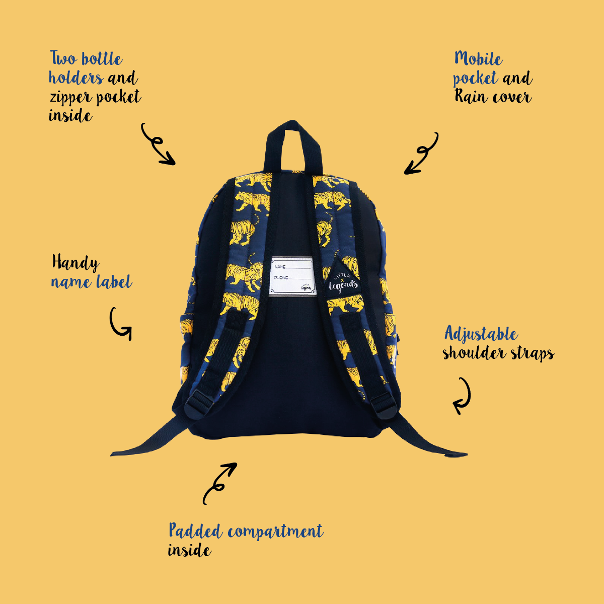 Little Legends Backpack L Tiger