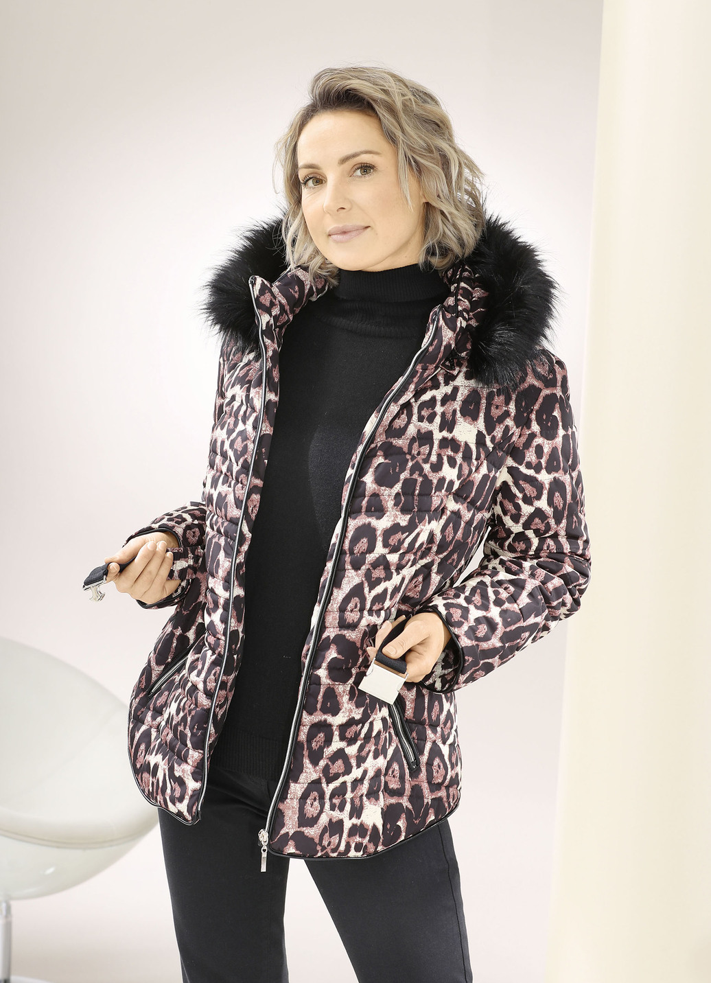 Jacke mit Stretchgürtel